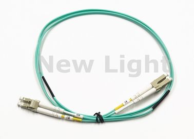 Cordón de remiendo de fibra óptica del solo modo del verde el 1M LC LC para el acceso de red constructivo