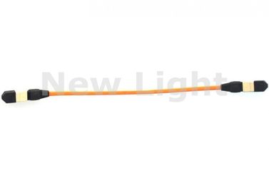 Cordón de remiendo de la fibra óptica de MPO MPO, cable de fribra óptica de 50/125um OM2 para el uso de CATV