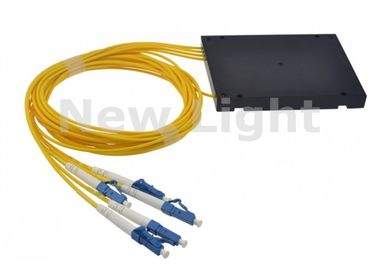 Modo del divisor del PLC divisor/1x4 de la fibra óptica del ABS de FTTH solo con el conector del LC UPC