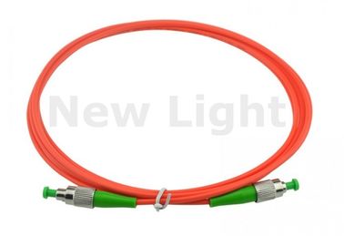 Cable de fribra óptica con varios modos de funcionamiento a una cara, cordón de remiendo del color rojo FC FC 3M para las multimedias