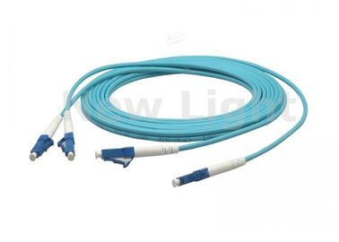 3M LC al cable de fribra óptica del LC, cable de fribra óptica a dos caras azul del solo modo OM3