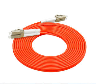 62.5 / 125 color modificado para requisitos particulares de la naranja de la longitud del LC LC del cordón de remiendo de la fibra óptica 3.0m m