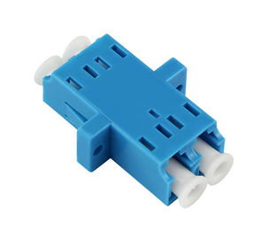 Adaptador de la fibra del solo modo del material plástico, adaptador azul de la fibra del LC para FTTH