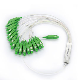 MINI divisor del acoplador de la fibra óptica, SC APC 1 x divisor de la fibra del solo modo 16 para Internet de FTTH