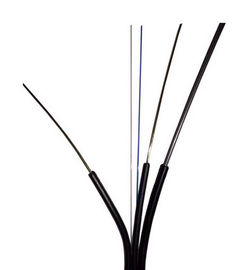 Material ULTRAVIOLETA e ignífugo del color negro de la fibra óptica de descenso de la base al aire libre del cable 2 de LSZH