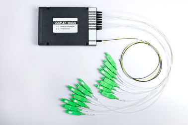 SC UPC CWDM Mux del multiplexor del WDM de la fibra óptica de 8 canales/módulo determinado del ABS de Demux