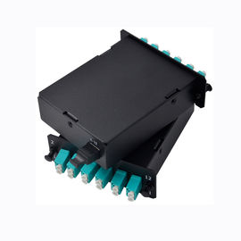 MPO-8 al duplex de 4x LC, 8 casete 40G/100G del solo modo FHD MPO de las fibras OS2 a 10G/25G