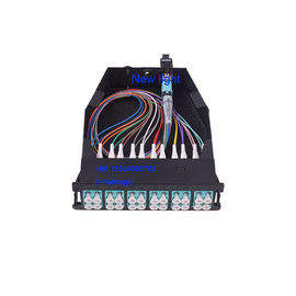 Casete de fibra óptica de FTTX MPO/MTP, 1RU caja terminal, el panel de remiendo