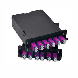 Caja terminal de MPO del módulo de fibra óptica del casete para el sistema de transmisión de la fibra óptica