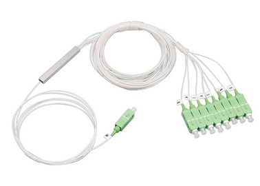 Mini tipo de fibra óptica miniatura PLC del divisor 1x8 con el conector del SC
