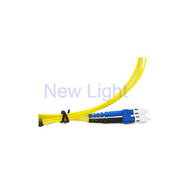Cordón de remiendo de la fibra de FTTH FTTB Lc a Lc, cable a dos caras del remiendo de la fibra óptica del solo modo de Uniboot