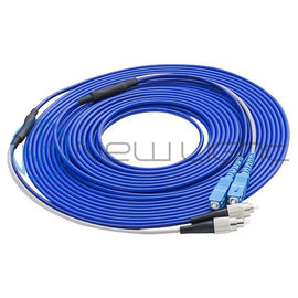base OM4 12 MPO/MTP femeninos de los 5m - cable de fibra óptica de la magenta del cordón de remiendo de MPO LSZH 3,0