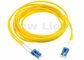Los cables de puente de la fibra óptica del duplex del SM se doblan LC modo del cable del remiendo de la fibra del LC al solo