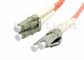 Cable de fribra óptica dual anaranjado del LC LC, cable de fribra óptica a dos caras con varios modos de funcionamiento para la red