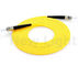 ST - cable del remiendo del solo del modo SX del ST de remiendo del cordón del amarillo PVC de fibra óptica/de LSZH 2,0