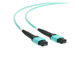 12 el cable del filamento MPO MTP modificó longitud para requisitos particulares tipo del varón/del conector hembra de 33 pies