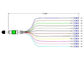 MPO APC AL LC avivan hacia fuera 0.9m m cordón de remiendo óptico del módulo simple de 12 fibras