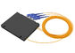 PLC encajonado de la longitud de onda de la fibra óptica del ABS ancho del divisor 1x2 con el conector del SC/de la PC