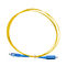 Cable de salto 1310/1550 de la longitud de onda 2,0 de fibra óptica del simplex 9/125 SM del cordón de remiendo del SC