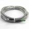 E2000 al cable de fribra óptica acorazado del acero inoxidable del color verde E2000 del cordón de remiendo del SC FC