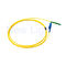 Amarillo de fibra óptica a dos caras del conector del cordón de remiendo 2.0m m los 2m LSZH E2000 APC