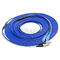 base OM4 12 MPO/MTP femeninos de los 5m - cable de fibra óptica de la magenta del cordón de remiendo de MPO LSZH 3,0