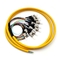 Color FC UPC de LSZH 12/código de color del cordón de APC el 1M Fiber Optic Patch