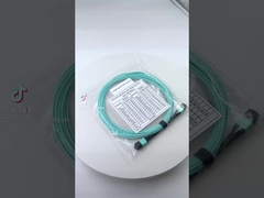 OM3 SM MPO cable de ruptura PVC / LSZH chaqueta para el panel de parches MTP