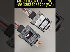 Cable de fibra MPO verde de modo múltiple OM3 8 núcleo 10 metros para QSFP / receptor