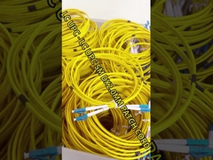 LC - LC de modo único 9/125 amarillo PVC Fibra óptica de cable de doble fibra 2.0 / 3.0 mm
