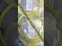 Cordo de parche de fibra óptica dúplex 2.0mm 2m LSZH E2000 APC Conector amarillo