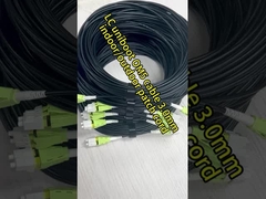 0.9mm 12 colores de fibra óptica Pigtail SC E2000 FC ST conector