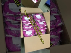 Material de PVC Cordón de parche de fibra óptica 10 metros de longitud LC DX MM 2.0 Diámetro para CATV