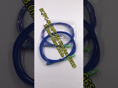 SC Indoor Simplex UPC blindado y APC de fibra óptica de parche de plomo