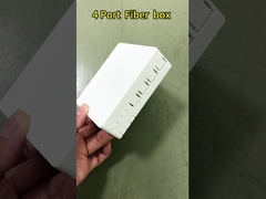 Caja de terminales de fibra óptica FTTH de 4 núcleos para montaje en rack ABS / Caja de distribución óptica