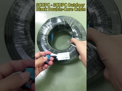 Conector de cable de parche de fibra óptica FTTH para exteriores / conector de cable de fibra SC