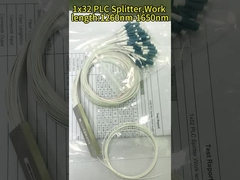 1*8 Fibra óptica con conector 1x8 Tubo de acero Sc Apc Gpon Plc Splitter 1/8