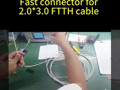 Cables cubiertos de conector de montaje rápido SC UPC azul para marcos de distribución