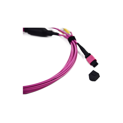 Milímetro/SM 10 GB OM3 MPO a los cables del remiendo del Fanout del cable 0.9m m de la fibra del LC