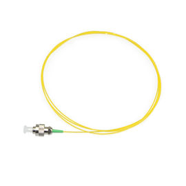 Cordón de remiendo amarillo de la fibra óptica del color FC, coletas de la fibra del solo modo del diámetro de los 0.9MM