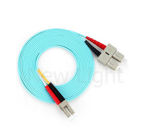 modo multi OM3 de 3M 62,5/125 cable del remiendo del SC LSZH 3,0 del SC del cordón de remiendo de la fibra óptica