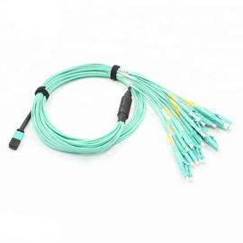 8 cable del Fanout de la base MTP modo solo/multi de la longitud de 10 M para de comunicación de datos