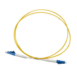 SC/UPC - PVC de fibra óptica a una cara/LSZH/OFNR del amarillo del cordón de remiendo del LC/del UPC SM