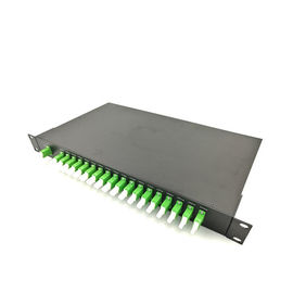 19&quot; tipo canales CWDM Mux y Demux del soporte de estante de la caja 18 de la terminación de la fibra óptica con E2000 APC