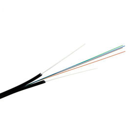 2 cordón de fibra óptica interior del descenso del cable de fribra óptica FTTH de la base con los miembros de fuerza