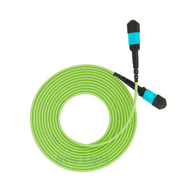 Base verde MTP del cordón de remiendo de la fibra óptica de Mpo 32/metro femenino 400G 3 OM5 de MPO -600