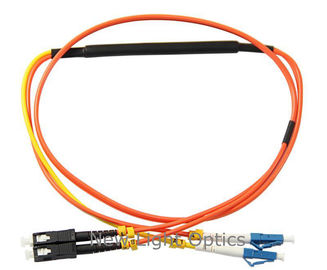 Cable de salto de condicionamiento del modo del cordón de remiendo de la fibra óptica del duplex 62.5/125/fibra óptica
