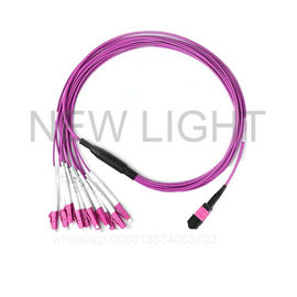 Cable multi industrial de la fibra con estilo de los conectores MTP/MPO de MTP/MPO