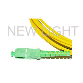 Amarillo impermeable del conector de la fibra H del cordón de remiendo de la fibra del Sc APC de Ftta Ip67
