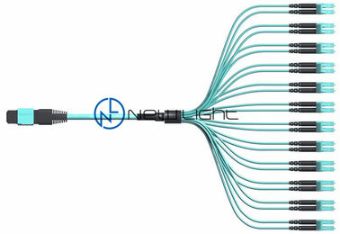 1300nm 24 varón o pérdida de inserción femenina 0.5dB del cable de la fibra MPO MTP